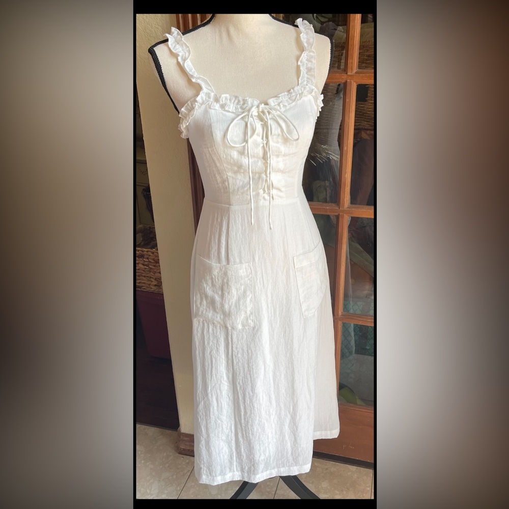 Lost + Wander white dress xs